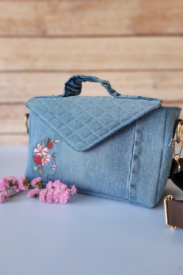 Sac à rabat Roseline fleurs