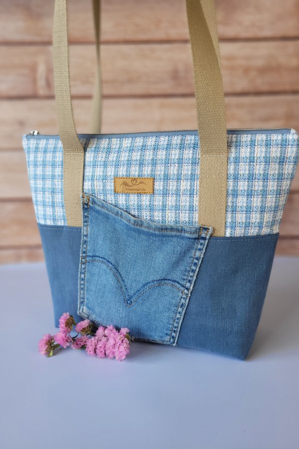 Sac cabas Anna bleu