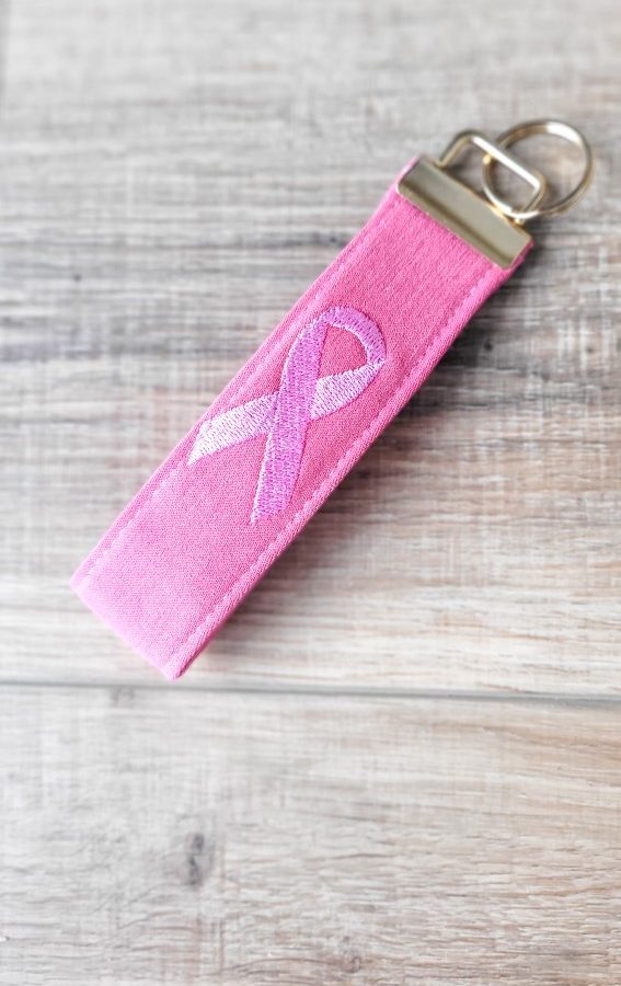 Porte-clé rose Octobre Rose