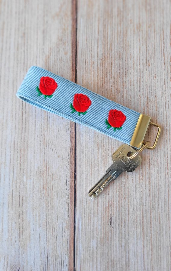 Porte-clé Essentiel Rose bleu clair