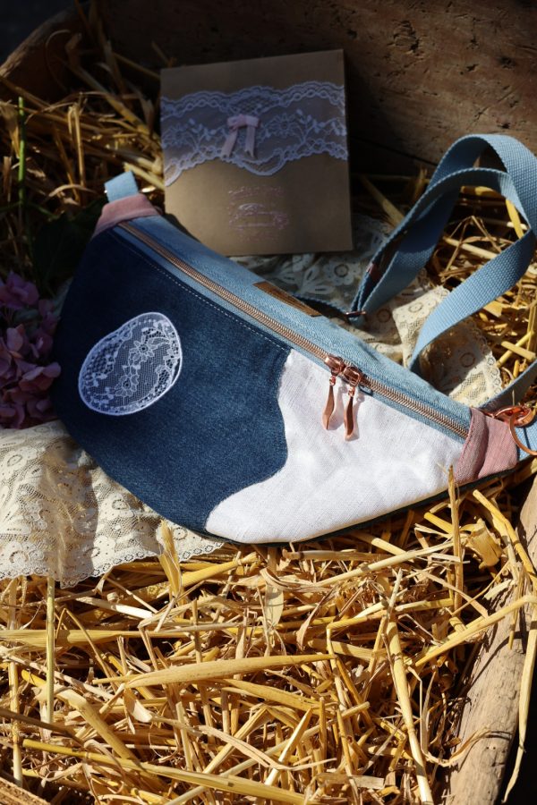 Sac banane Noces d'Etain dentelle